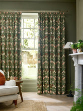 William Morris At Home Strawberry Thief Nettle Ready Made Curtains